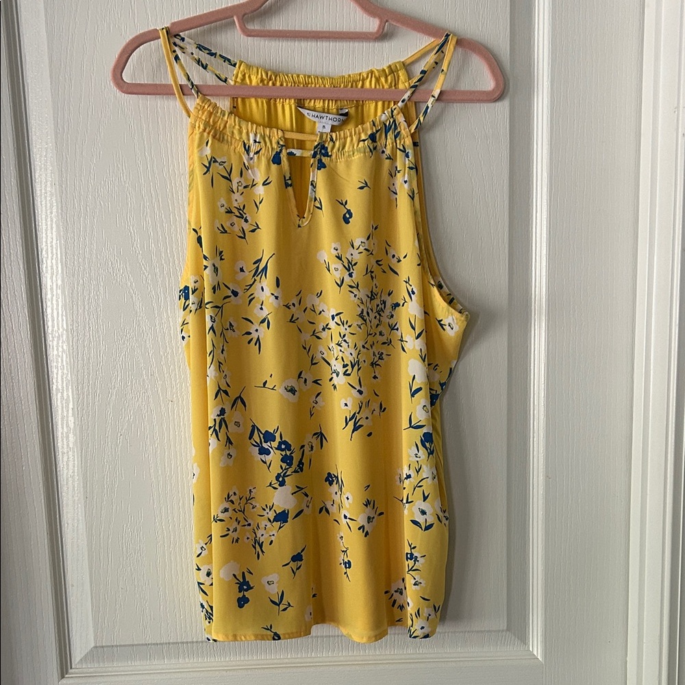 41 Hawthorn Yellow Floral Tank Top